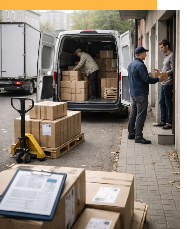 Доставка грузов от двери до двери с таможней от 45599 руб.
