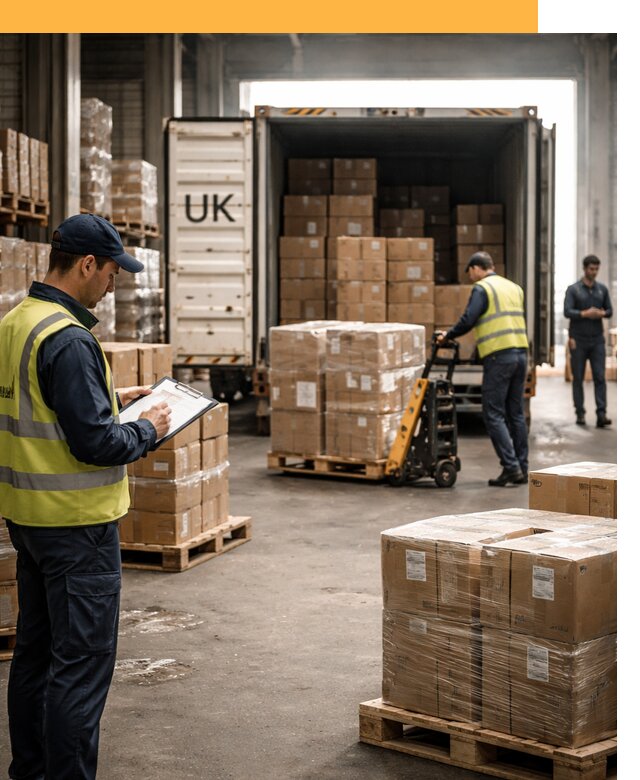 Доставка грузов из Великобритании с таможенным оформлением от 12666