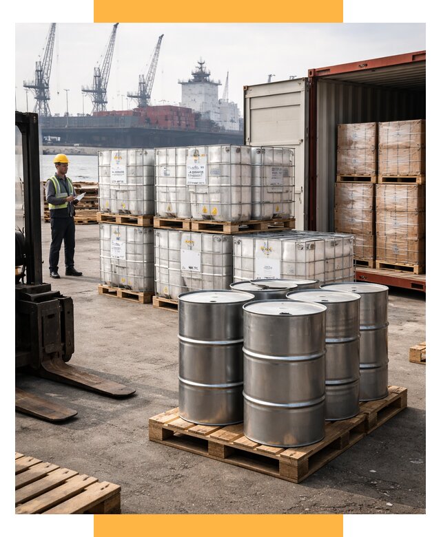 Доставка химического сырья из Индии от 253325 р. | СетСервис-Тпк