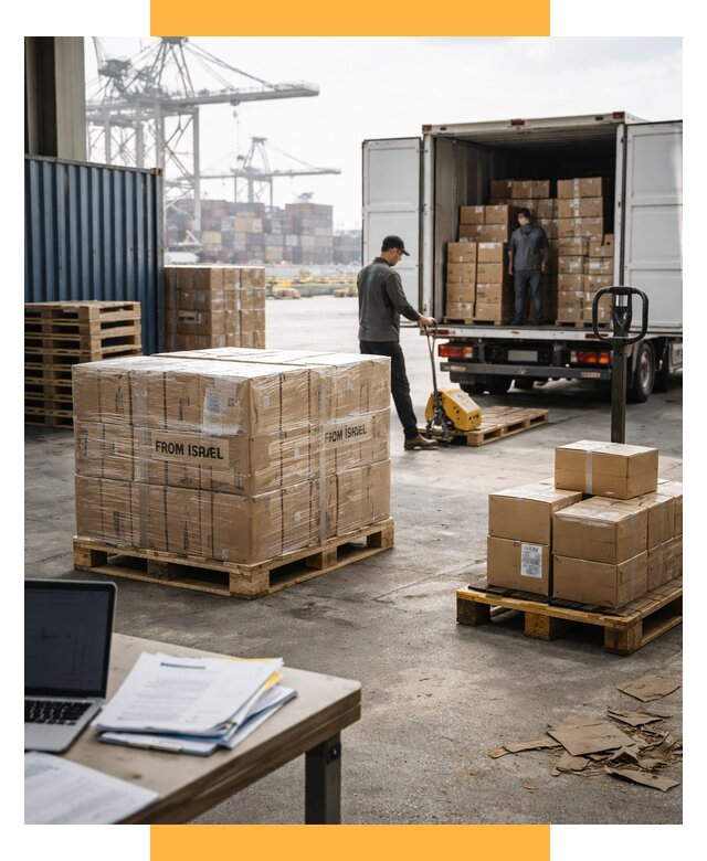Доставка грузов из Израиля от 15200 р., логистика от СетСервис-Тпк