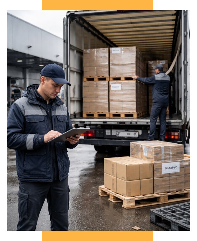 Доставка грузов из Беларуси от 15200 р. логистика СетСервис-Тпк
