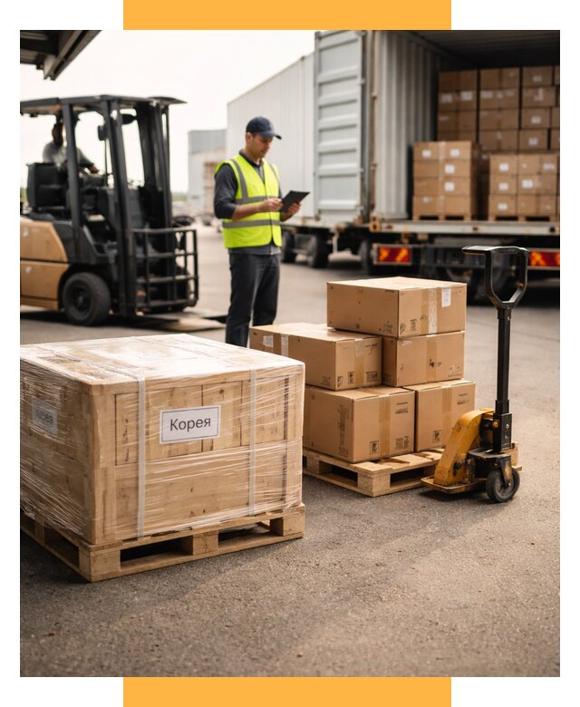 Доставка грузов в Корею из России от 35466 р. | СетСервис-Тпк