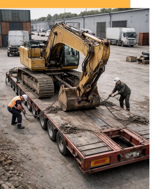 Перевозка спецтехники по России и миру от 45599 руб