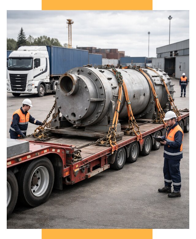 Перевозка тяжеловесных грузов под ключ от 151995 р. | СетСервис-Тпк