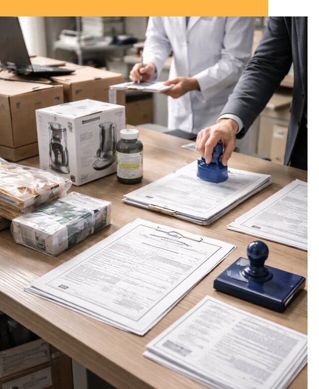 Сертификация импортных товаров от 12160 с таможенным сопровождением